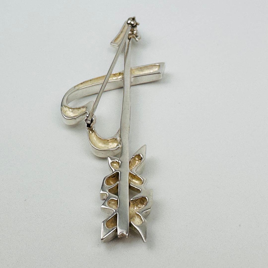 美品　ティファニー　ハートと矢のブローチ　ラヴィングハートアロー　シルバー925