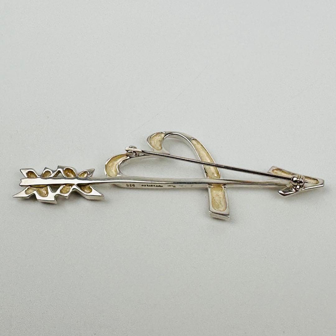 美品　ティファニー　ハートと矢のブローチ　ラヴィングハートアロー　シルバー925