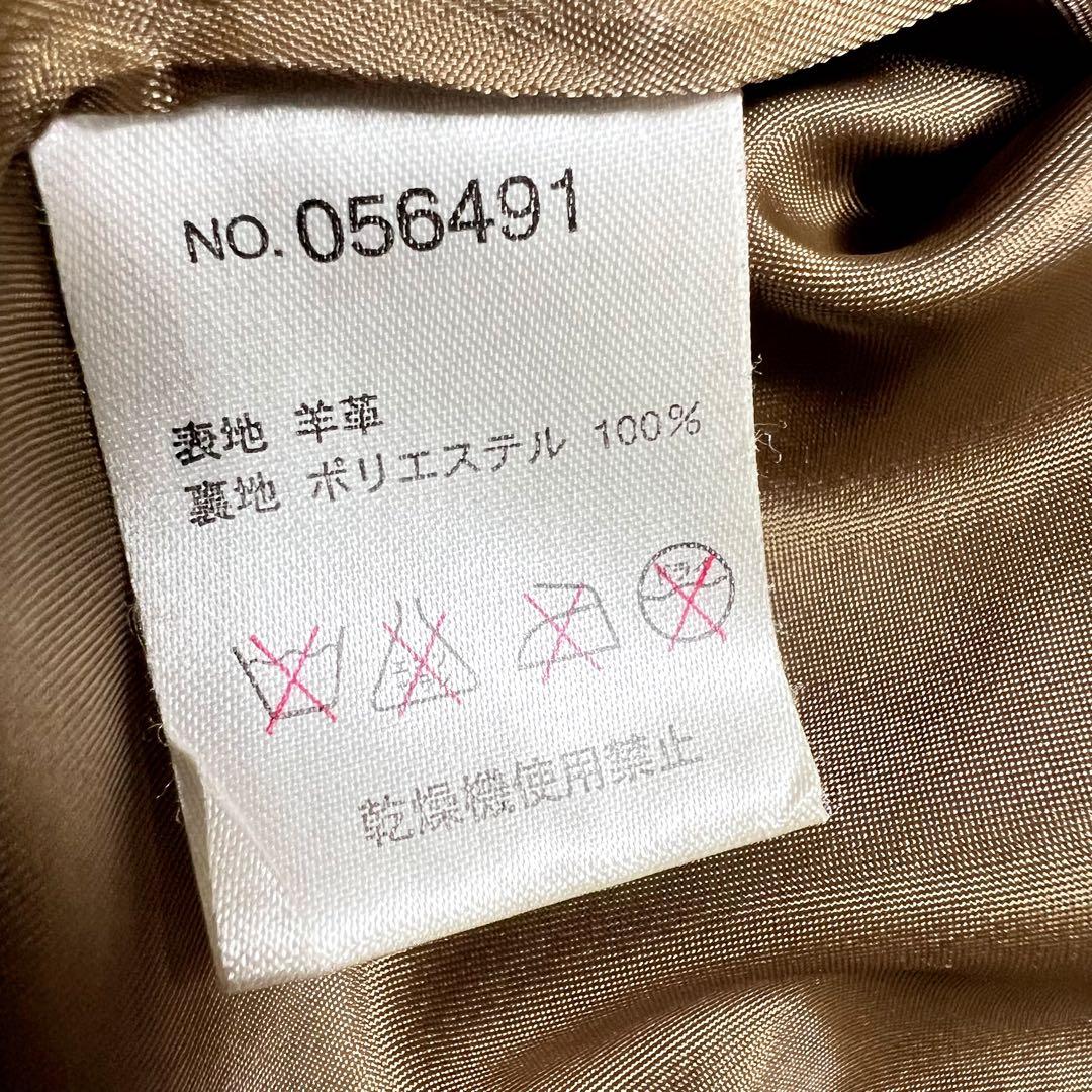 g-stage メンズ ラムレザー シングルライダースジャケット Lサイズ