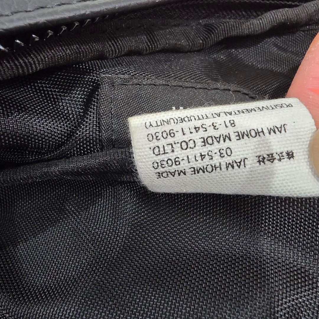 ジャムホームメイド　エシカルレザー シンプル ミニ ウエストポーチ