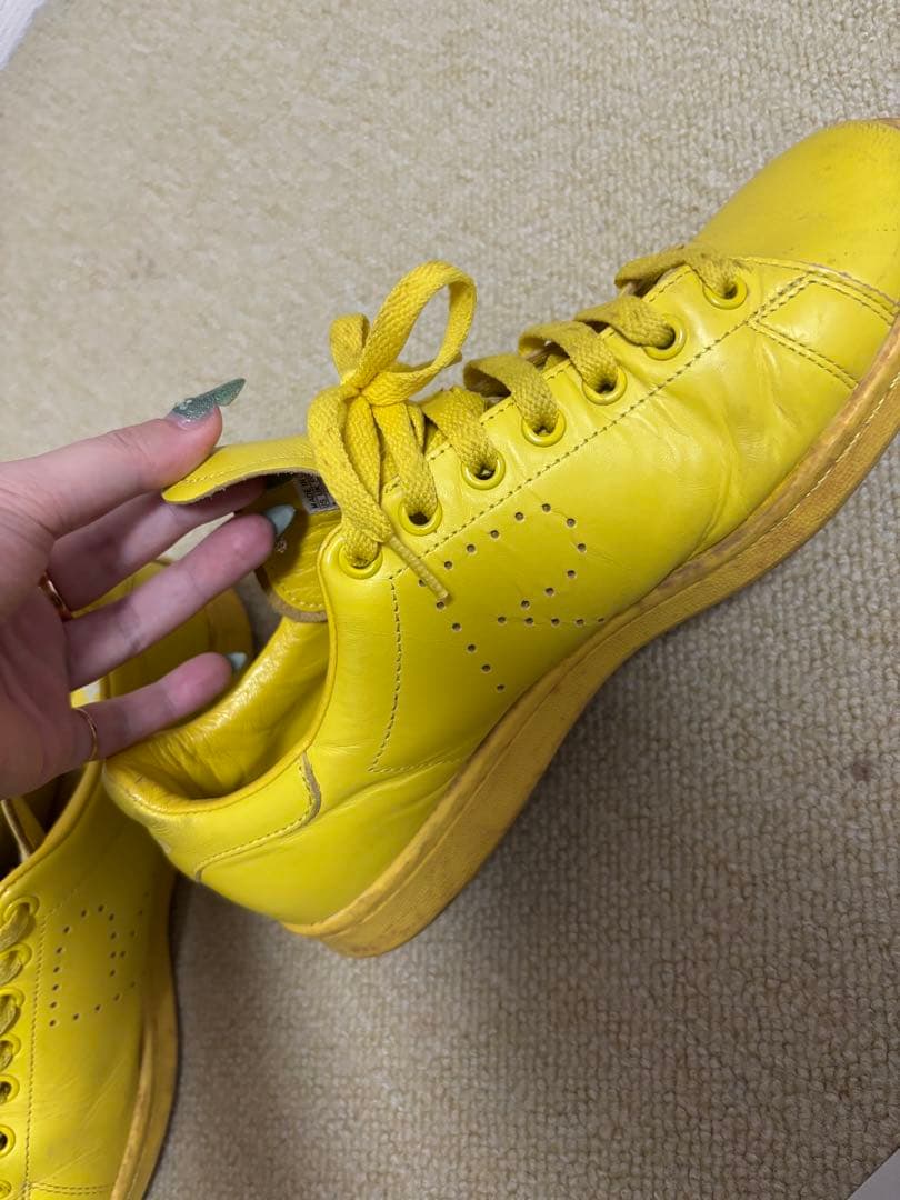 adidas Raf Simons イエロー スニーカー使用感ありサイズ9