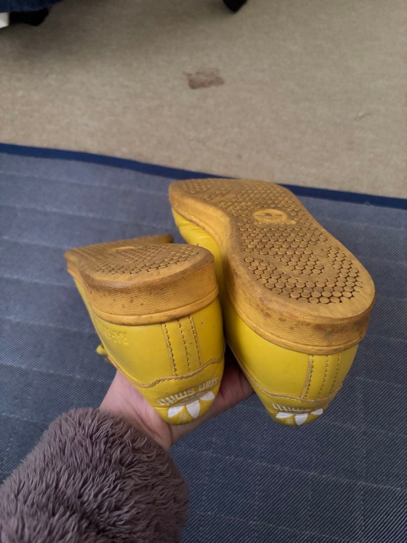 adidas Raf Simons イエロー スニーカー使用感ありサイズ9