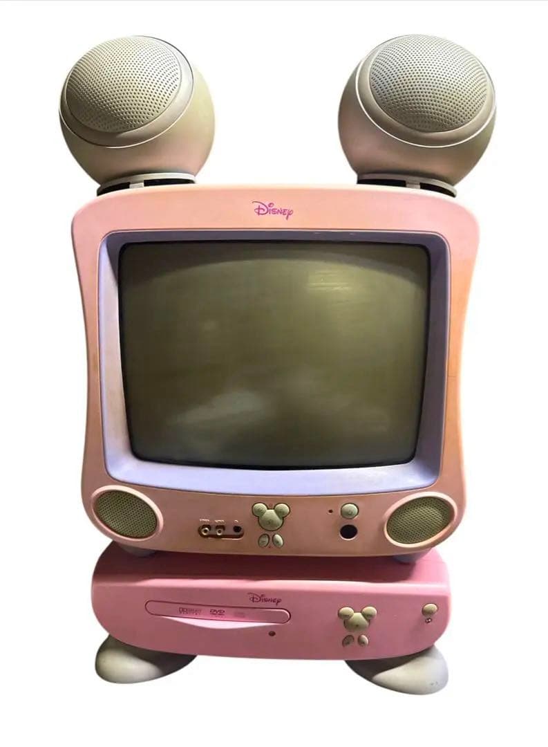 Disney ディズニー ミッキーマウス型テレビ＆DVDプレーヤー 2004年製