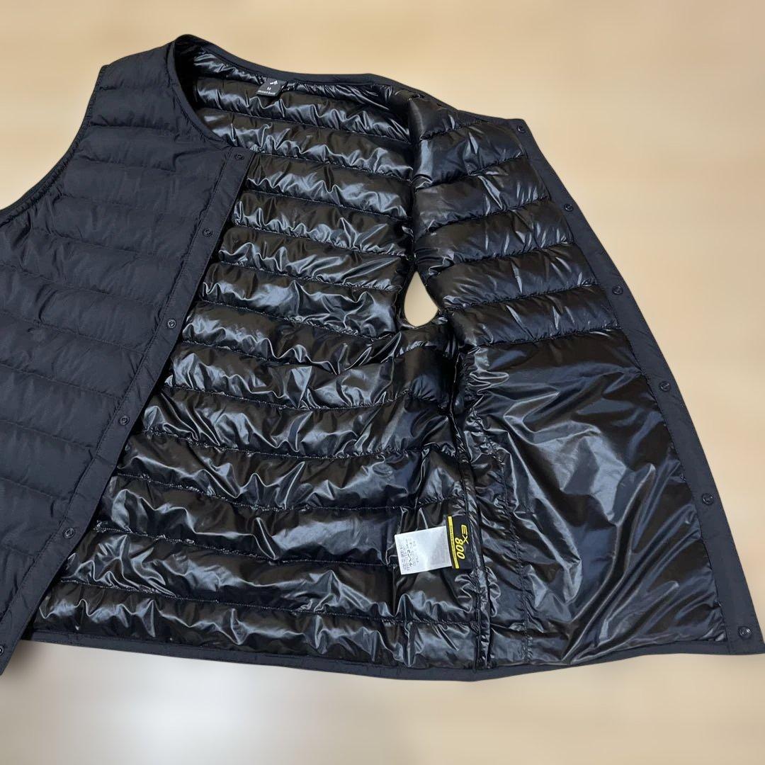 新品☆モンベル☆ スペリオダウン ラウンドネックベスト 黒 M 送料込み