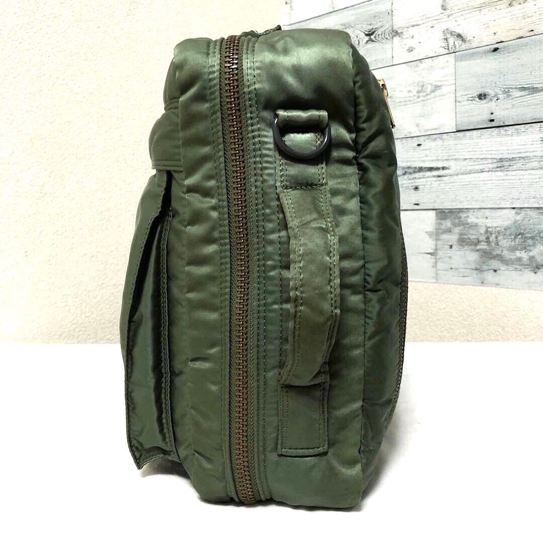 極美品✨廃盤 ポータータンカー ビジネスバッグ 3way A4可 大容量 セージ