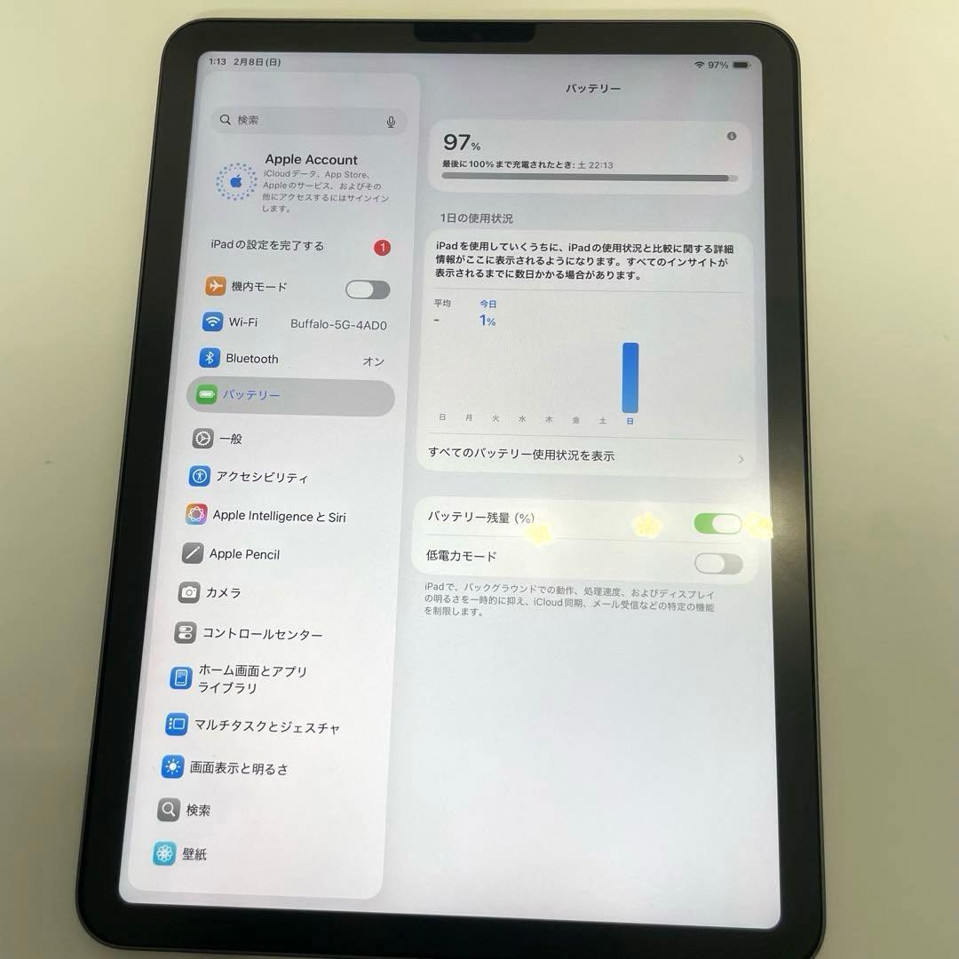 【F】iPad Air (第5世代) 10.9インチ スペースグレイ タブレット