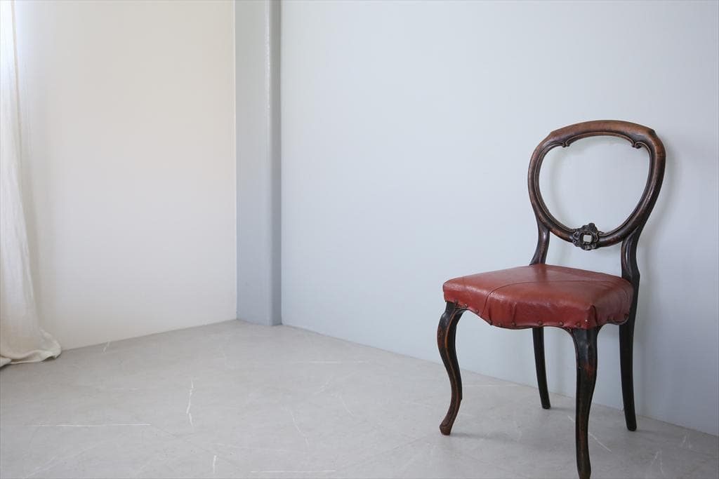 英国アンティーク木製バルーンバックダイニングチェア/サロンイス(89-41-1)