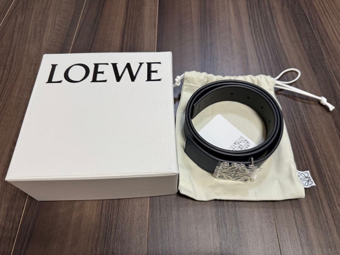 LOEWE リバーシブル ベルト ブラック
