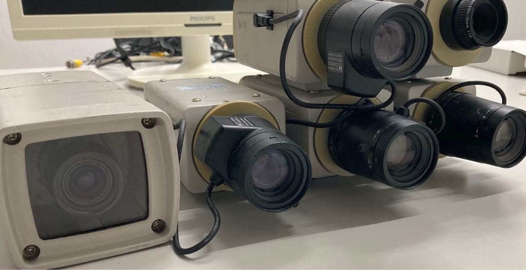 ジャンク！！　ダミーカメラに最適　屋内専用の防犯カメラ6台セット③