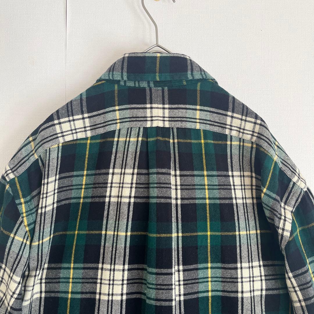 【レア未使用級◆現行QR◆タータンブラックウォッチ】ラルフローレンネルシャツXL