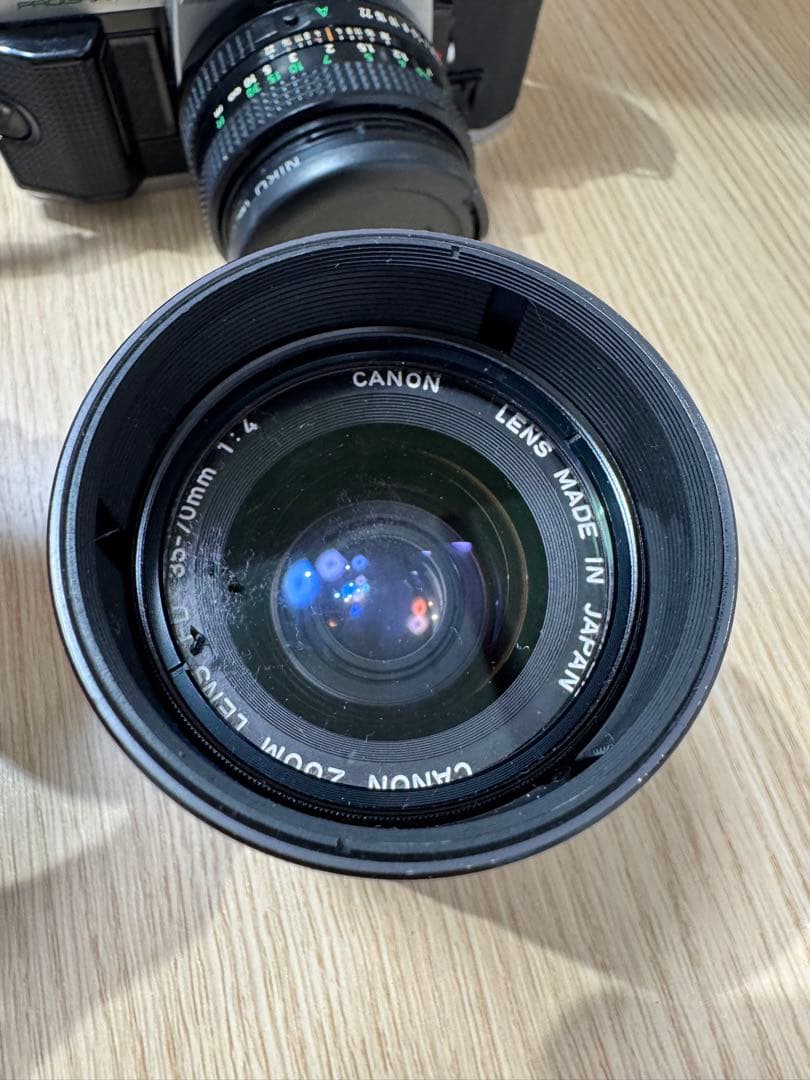 Canon AE-1 フィルムカメラ + Nikonレンズ