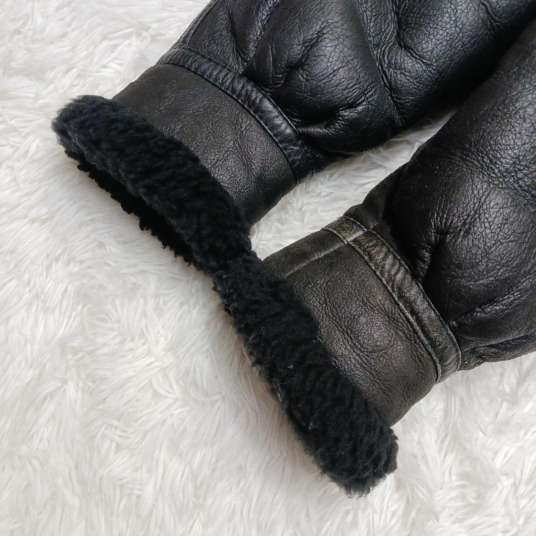 ✨希少サイズ42✨ハーレーダビッドソン　B-3 ムートン　フライトジャケット　黒