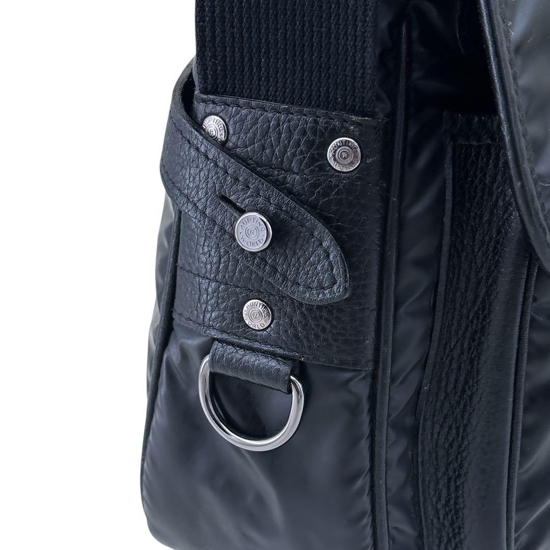 【希少サイズ】美品ハンティングワールド メッセンジャーバッグ ショルダーバッグ