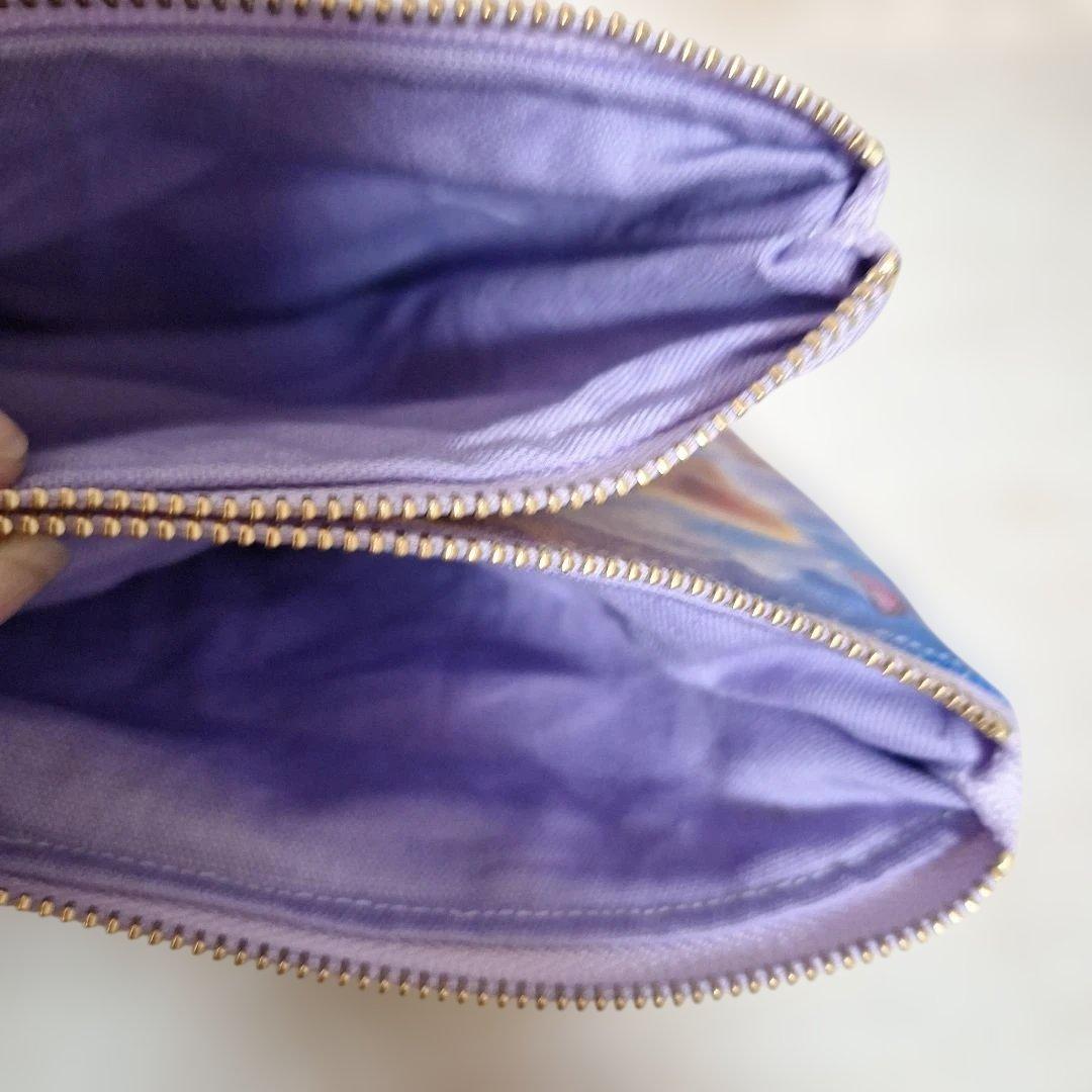 激レアねことうさぎパネル生地　ハンドメイド　ミニバック　フラットポーチ