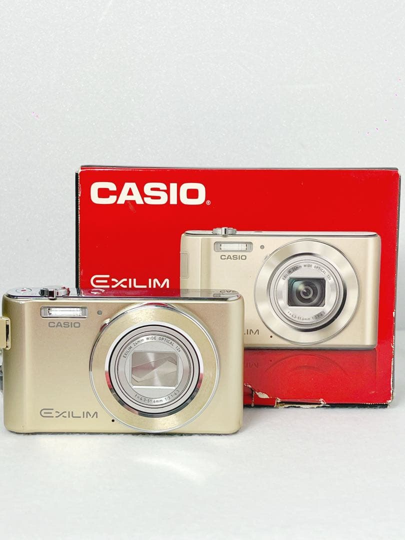 【美品】CASIO EXILIM EX-ZS190 ゴールド 箱付き　完全作動品