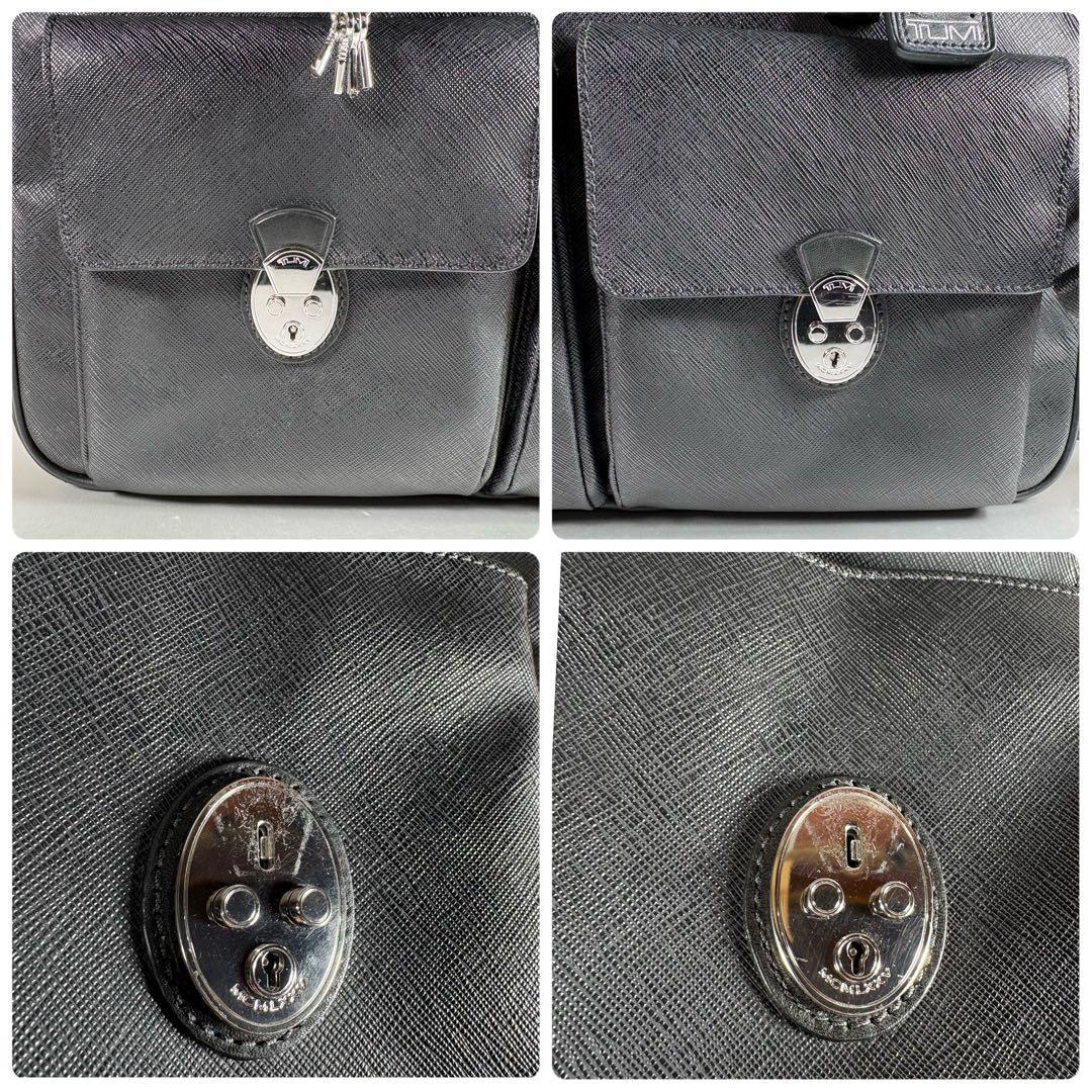 TUMI レザー ビジネスバッグ 2WAY ブラック 黒 PCケース付 高級