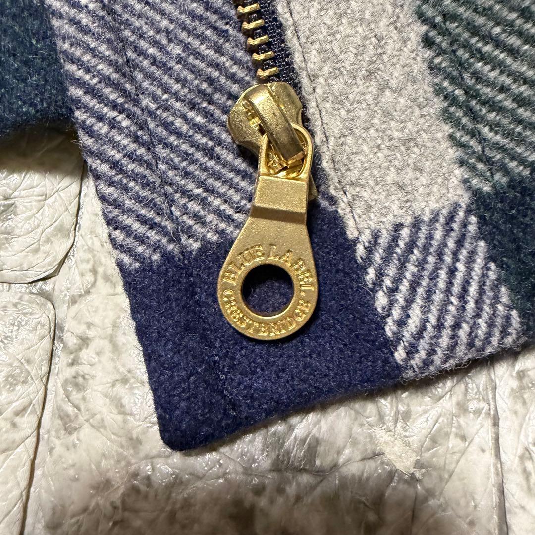 【美品】ブルーレーベルクレストブリッジ ダッフルコート チェック柄