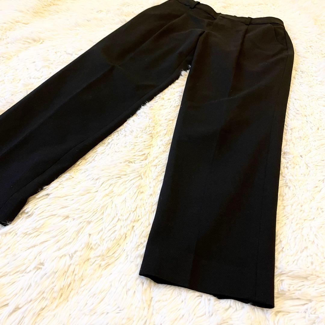 グリーンレーベルリラクシング カチリラ スーツ ノーカラーセットアップ ブラック