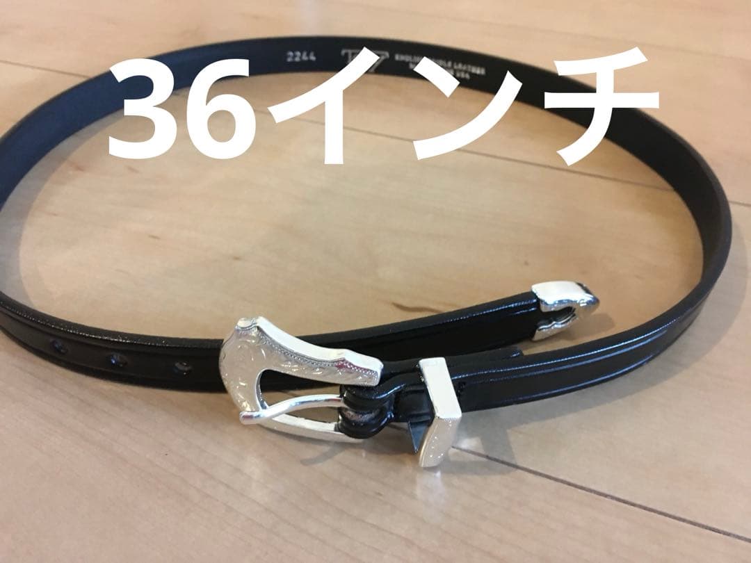 新品 36インチ TORY leather western belt