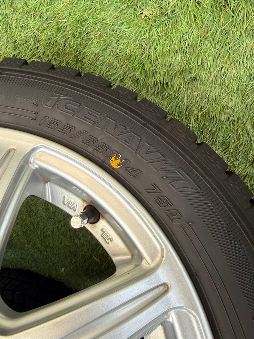 GOODYEAR スタッドレスタイヤ 155/65R14 ホイールセット