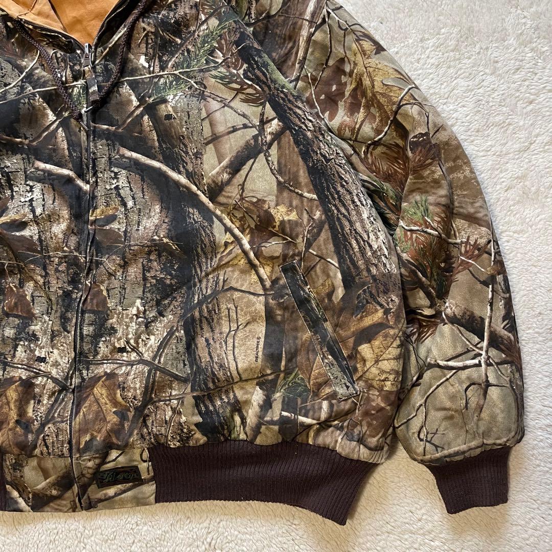 Vintage リバーシブル　リアルツリー　ダック　アクティブジャケット