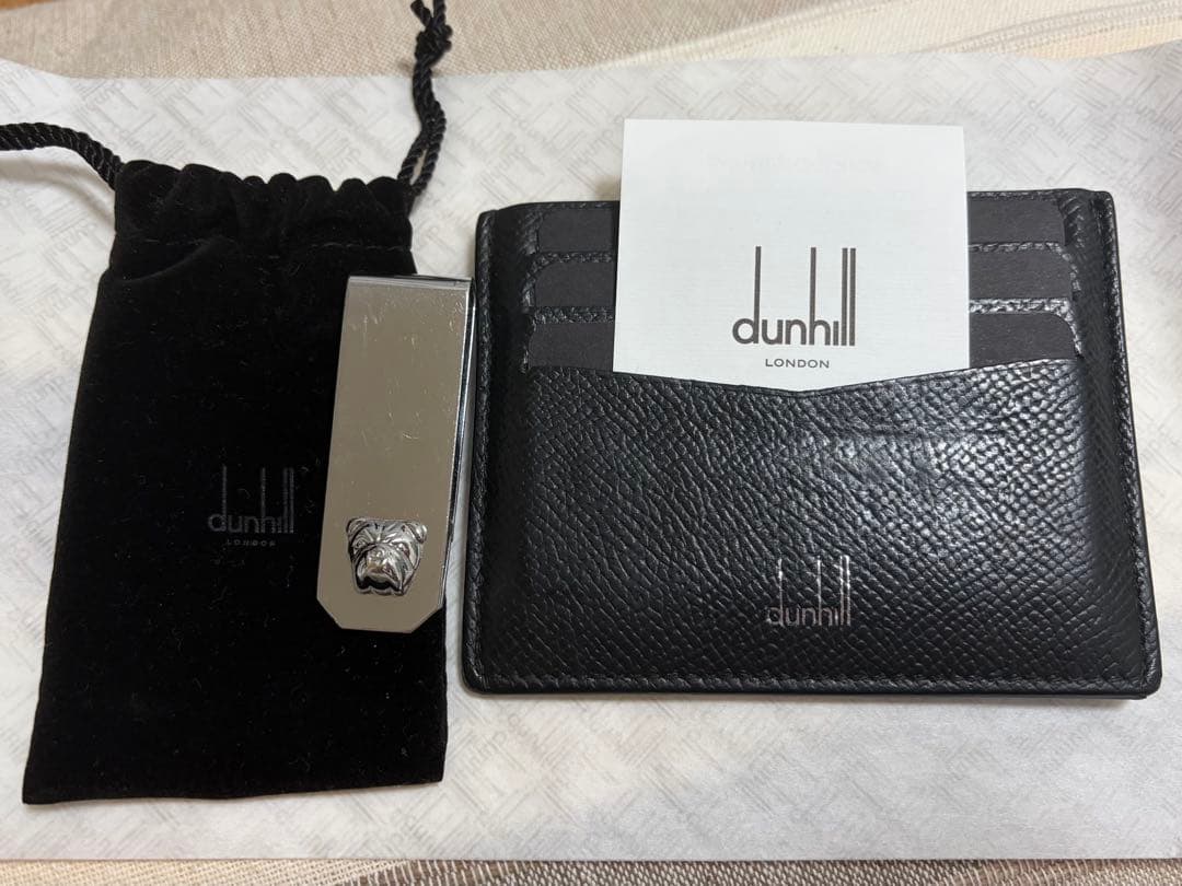 dunhill マネークリップカードケースセット　ブルドッグ　レア　ヴィンテージ
