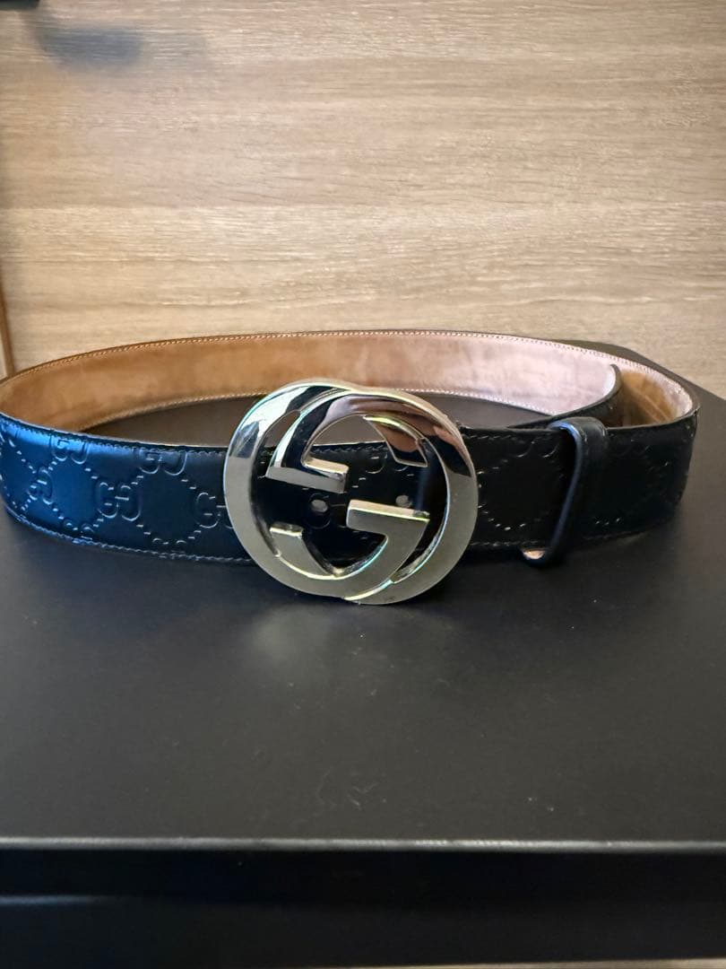 Gucci GGロゴ ベルト ブラック