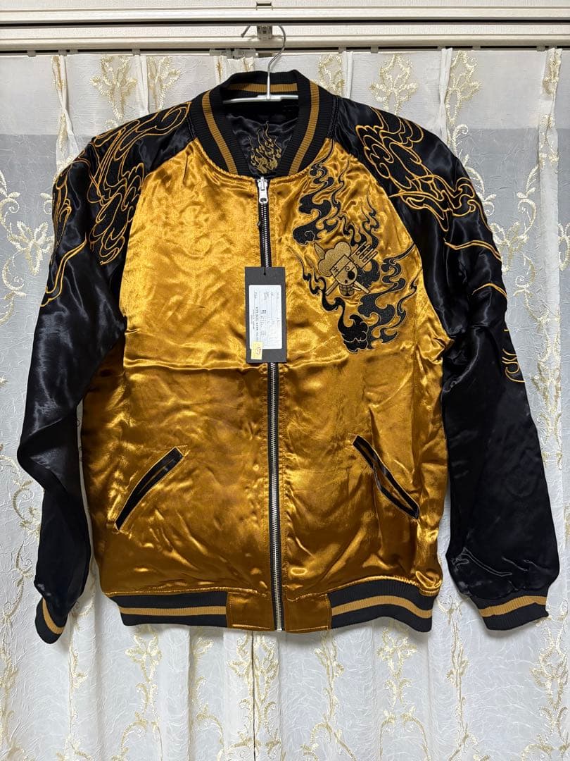 絡繰魂 × ONE PIECE ワンピース スカジャン サンジ Ｌサイズ