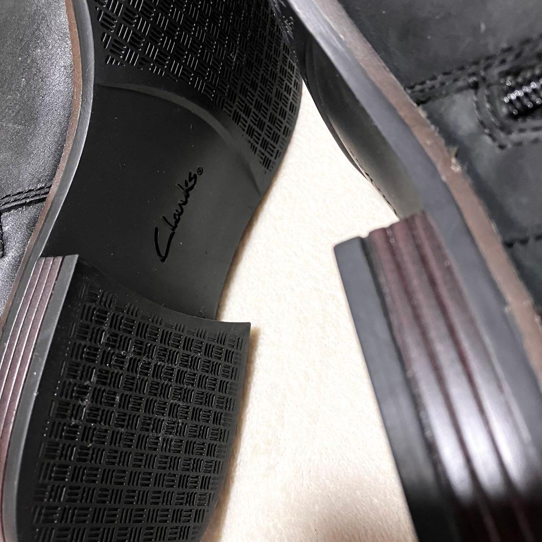 美品✨クラークス カムジン レザーショートブーツ サイドジップ コンフォート