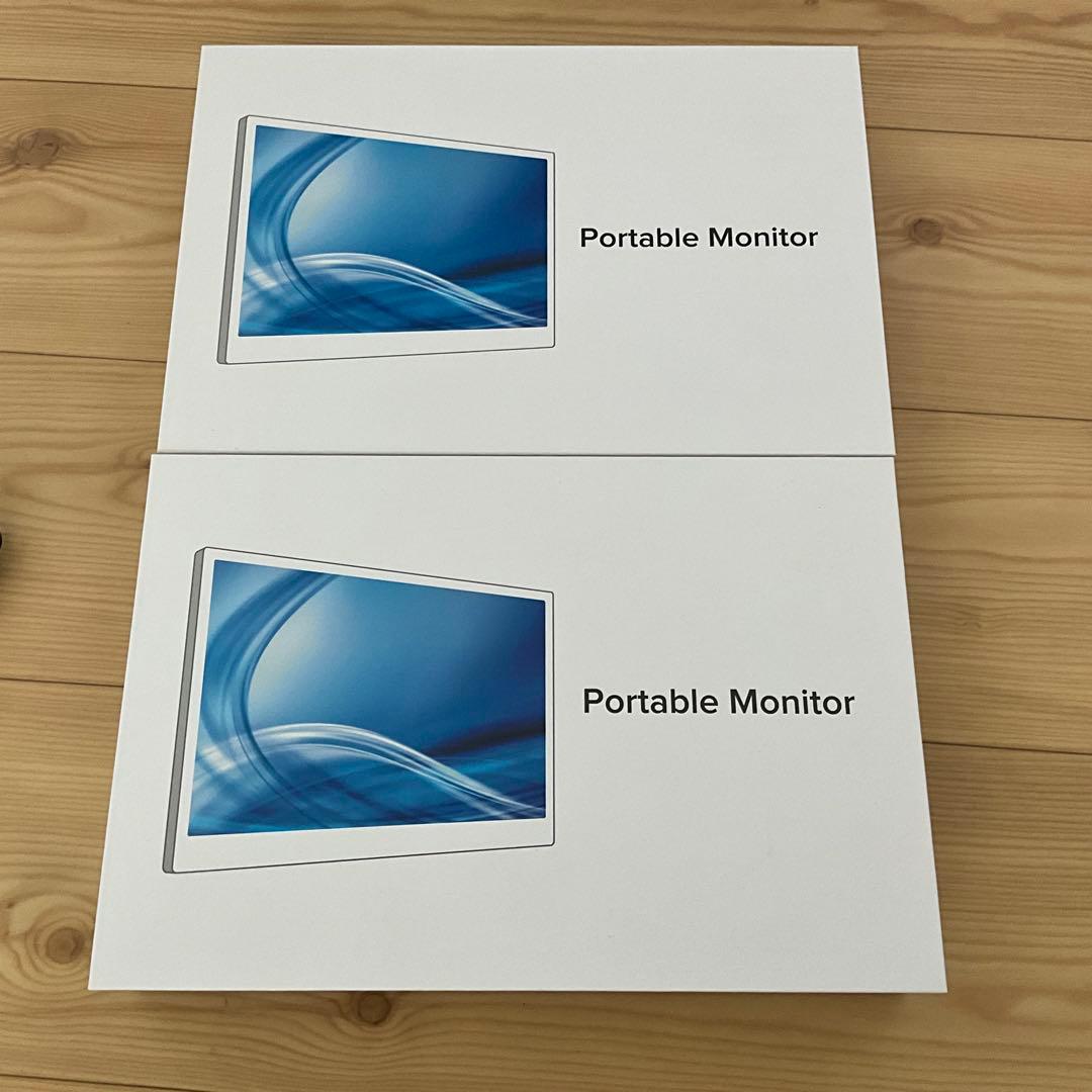 大画面14インチ4Kモバイルモニター2台セット