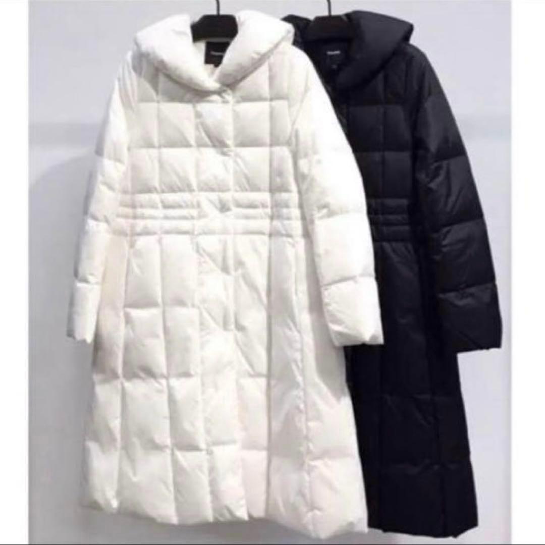 人気✨セオリー 8万 ダウンコート ビッグカラー 2way ブラック ゆったり