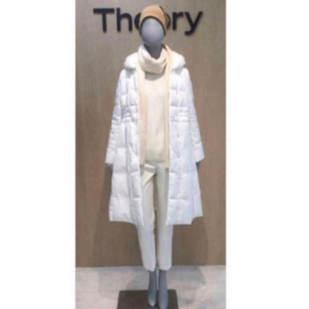 人気✨セオリー 8万 ダウンコート ビッグカラー 2way ブラック ゆったり