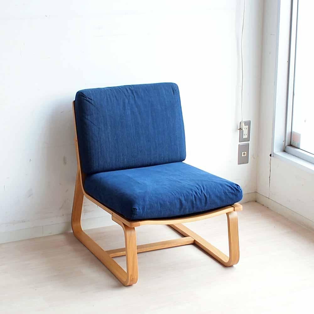 無印良品/MUJI ソファチェア デニム A ZR24191