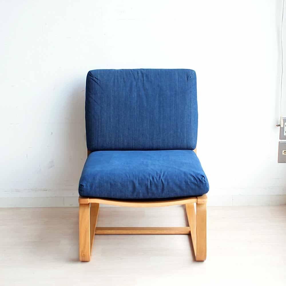 無印良品/MUJI ソファチェア デニム A ZR24191