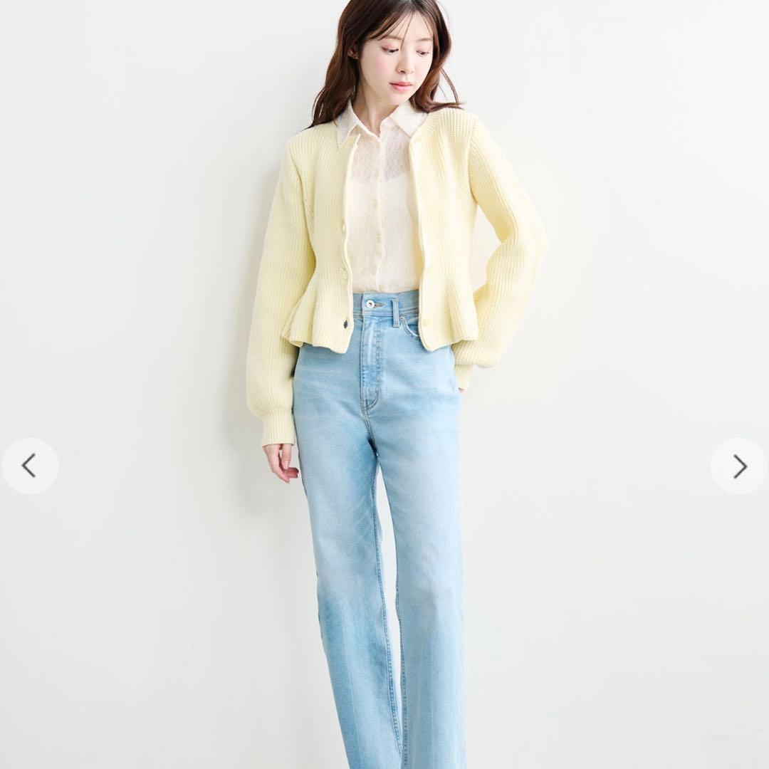 【新品未使用】COCO DEAL ココディール　ペプラムボタンニット　26ss