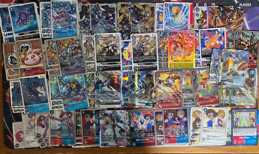 オメガモンデッキ　セット　余剰パーツ　カスタムパーツ多め　おまけ付き