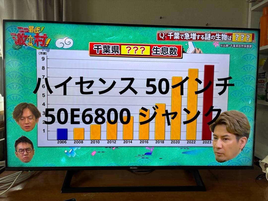 50インチ液晶テレビ Hisense 50E6800 ジャンク