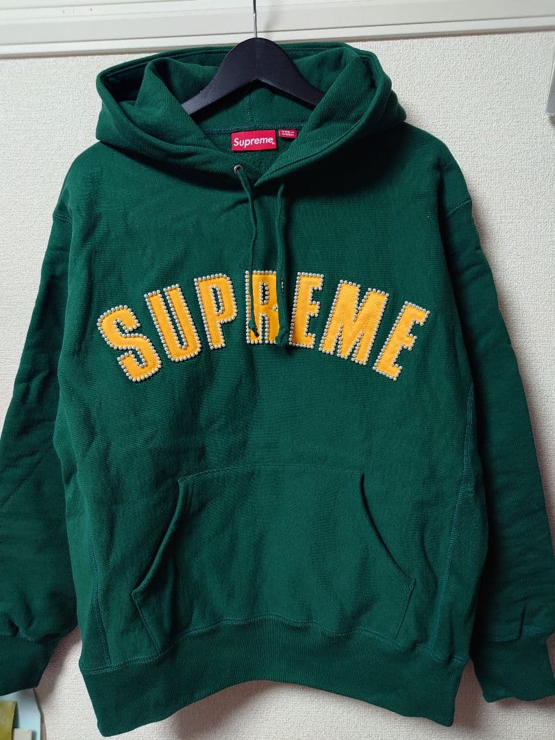 Supreme Pearl Logo Hooded Sweatshirt　S
