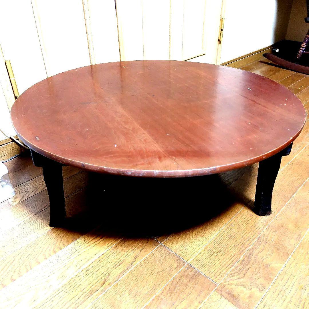 昭和20〜30年代　ちゃぶ台　脚折りたたみ式　昭和レトロ、アンティーク　レア