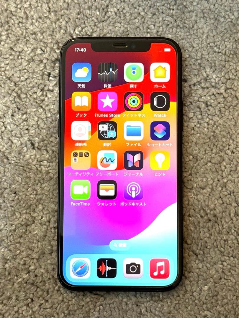 （ジャンク）iPhone12 128GB ブラック 本体