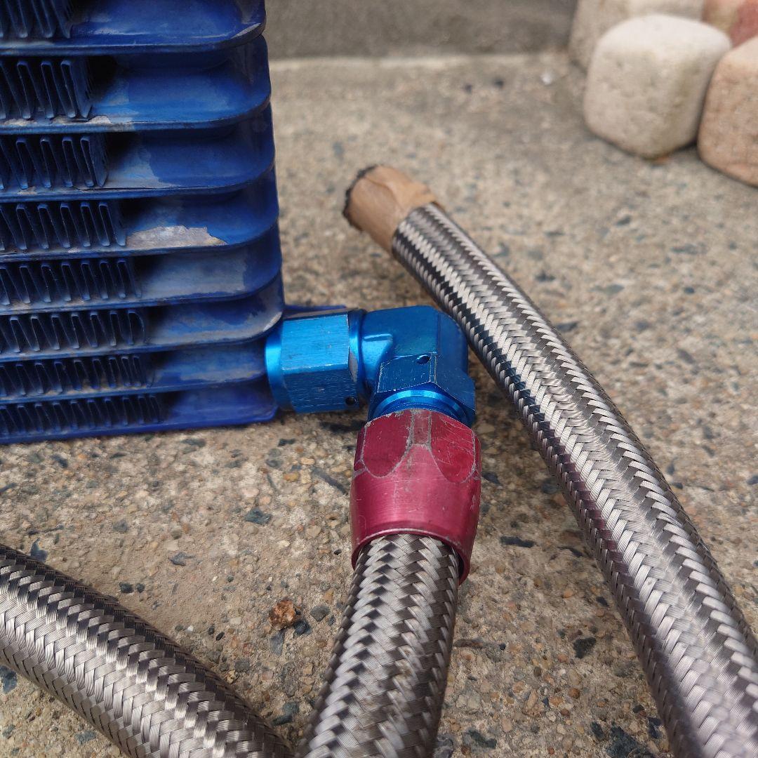 メーカー不明 オイルクーラー AN10ホース フィフティング