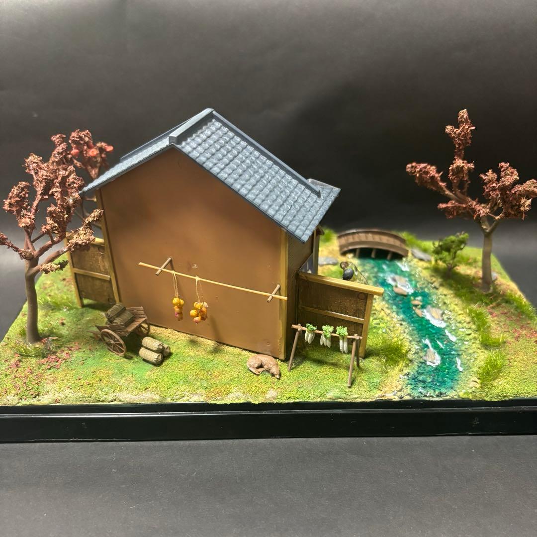 ウミさん専用マイクロエース　風物詩　そば屋　完成品　ジオラマ