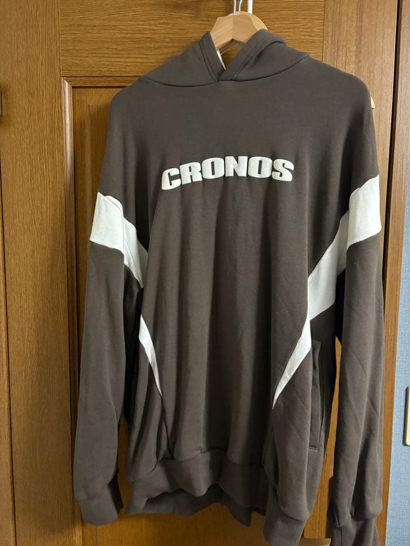 CRONOS ブラウン フード付きパーカー