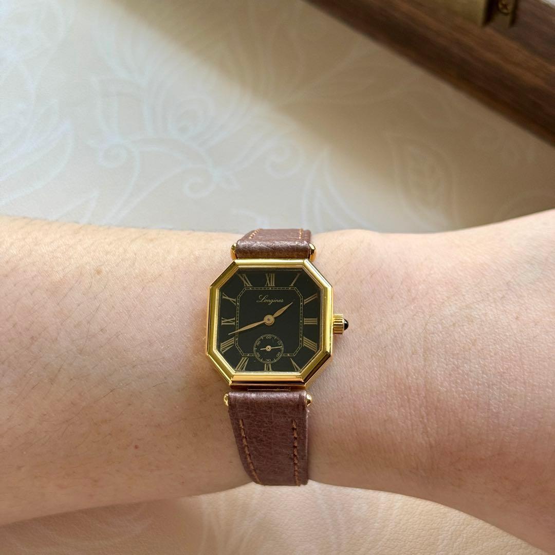 ヴィンテージ LONGINES 手巻き ローマン文字盤 稼働品 美品 希少