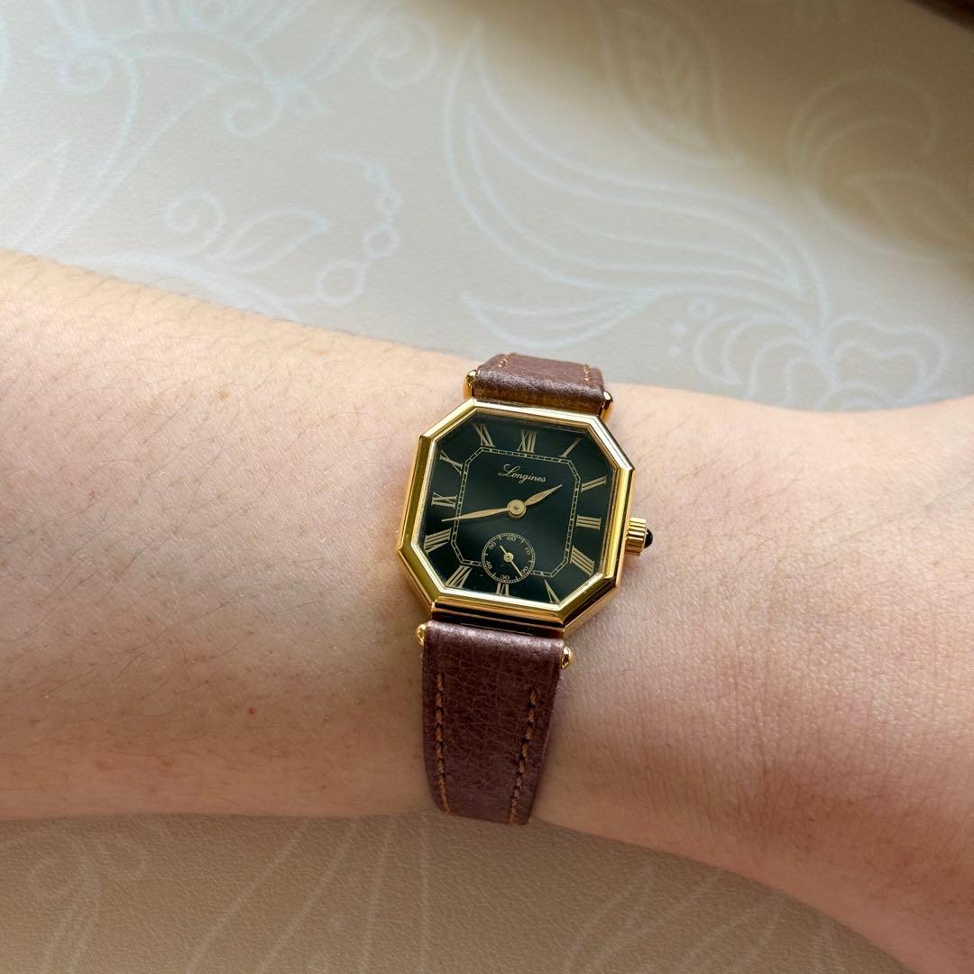 ヴィンテージ LONGINES 手巻き ローマン文字盤 稼働品 美品 希少