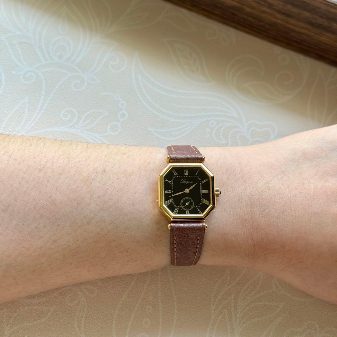 ヴィンテージ LONGINES 手巻き ローマン文字盤 稼働品 美品 希少