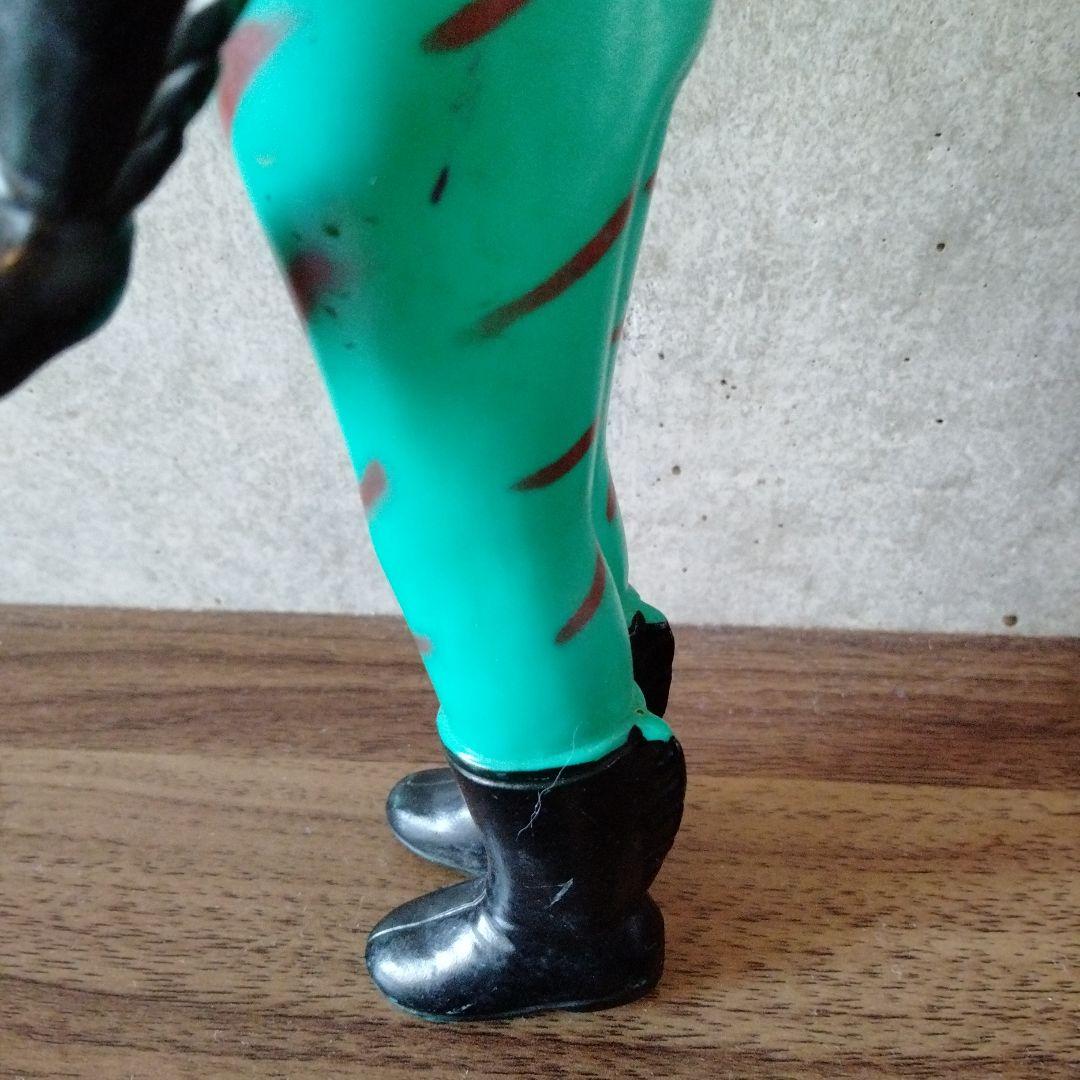 当時物仮面ライダーアマゾンソフビ無版権パチ約23センチ