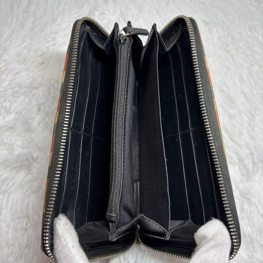 ✨高級✨ グッチ GGスプリーム PVC クーリエ 長財布 ラウンドファスナー