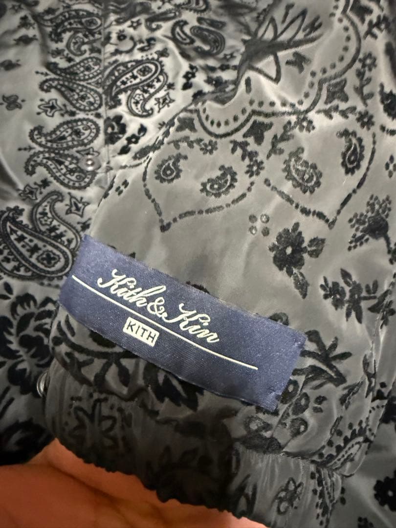 Kith バンダナ柄 ブラック ナイロンジャケット