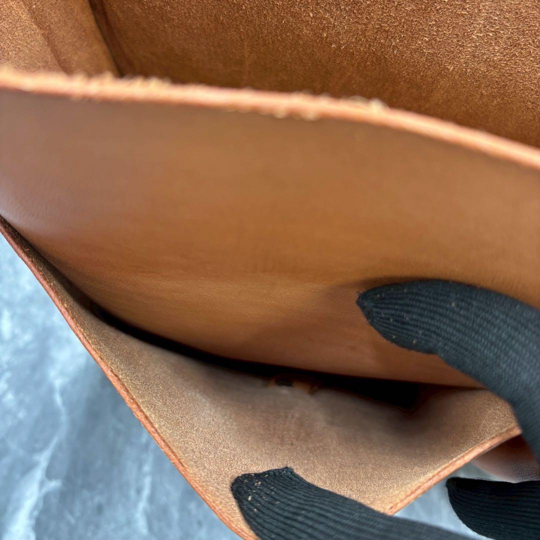 r*u様 美品■CUSHMAN ショルダーバッグ　メッセンジャー　本革　レザー